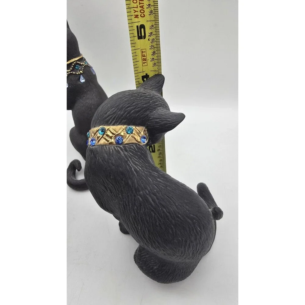 Set of 4 Lenox Jeweled Black Cat Collection